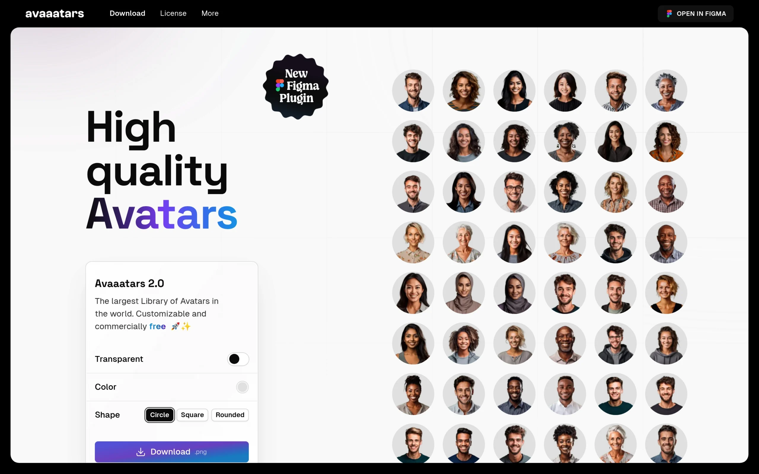 Screenshot of https://www.avaaatars.com/
