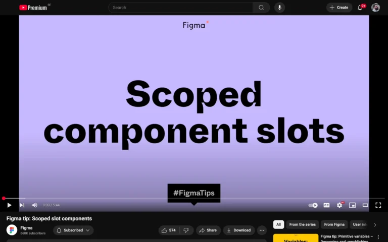 Figma tip: Scoped slot components