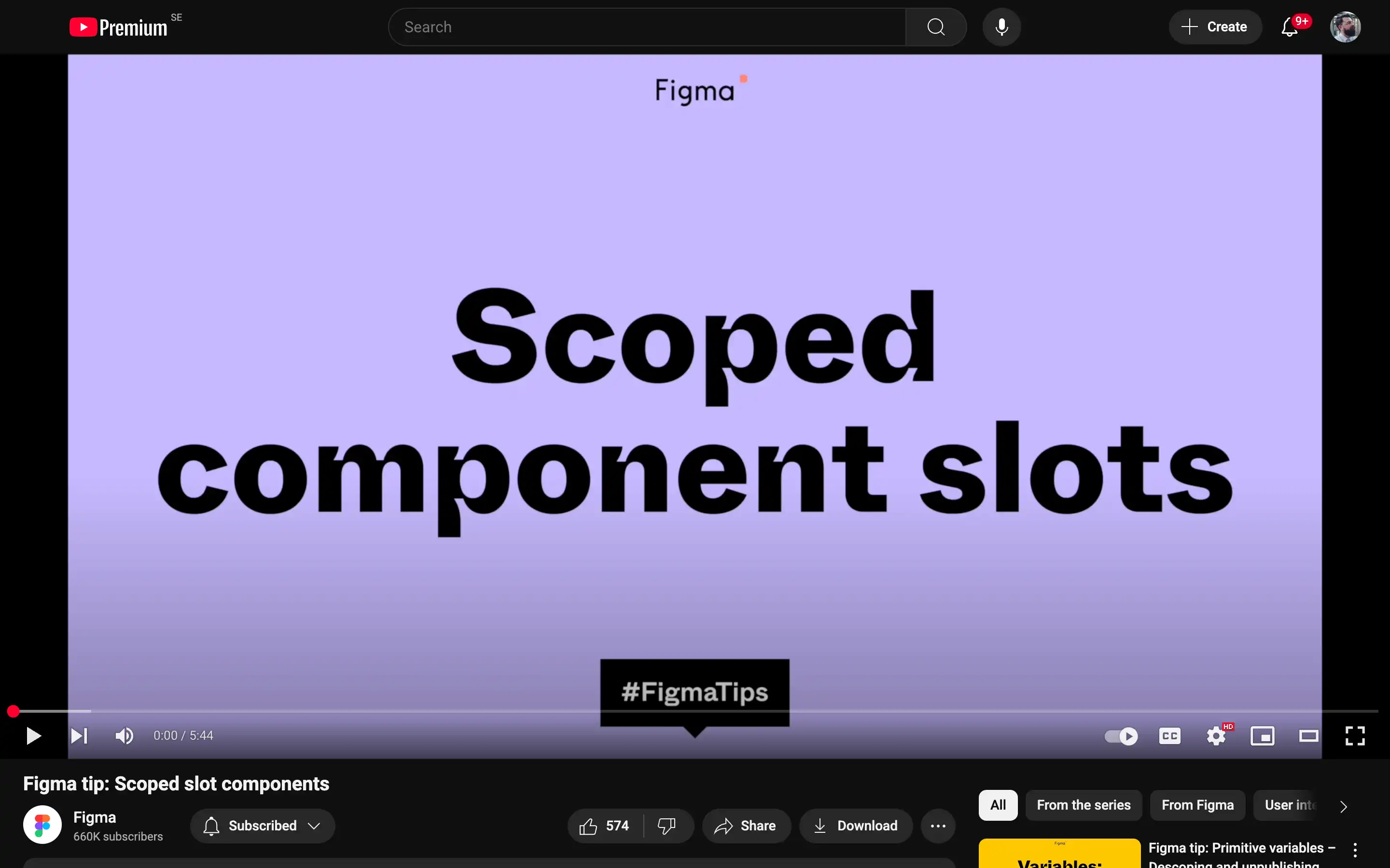 Figma video on scoped component slots tips.