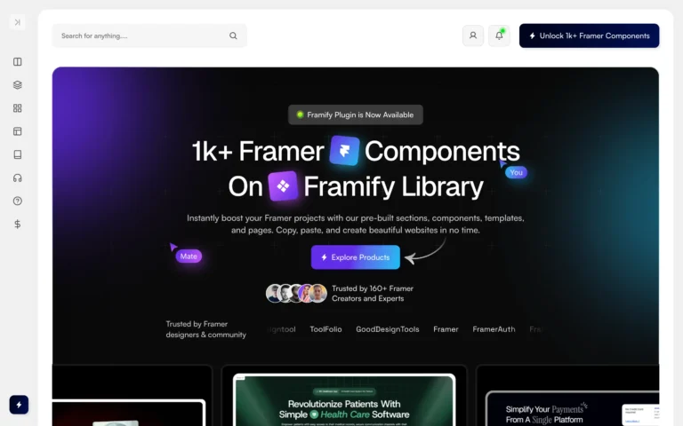 Framify – 1k+ Framer Components