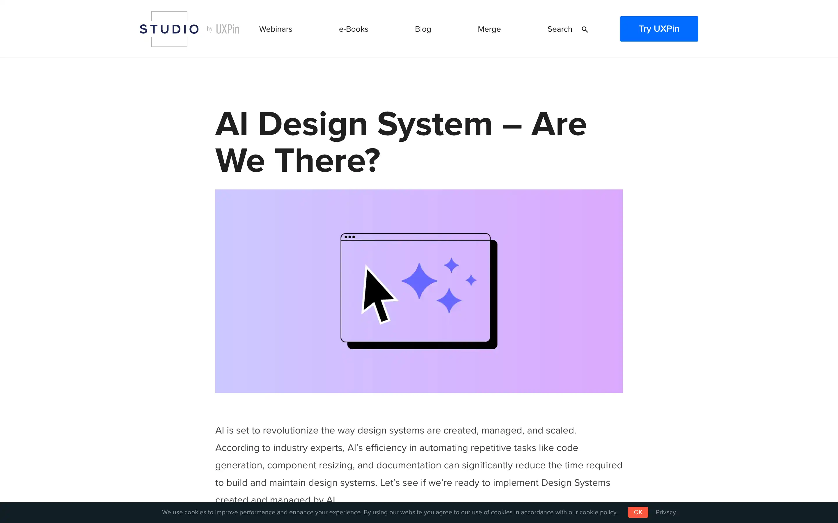 Illustration of AI-enhanced design system interface.