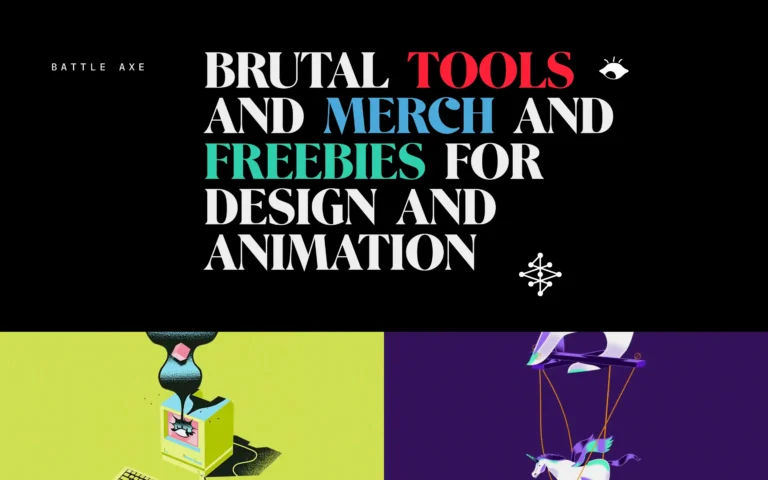 Battle Axe – Brutal tools and merch and freebies for design and animation