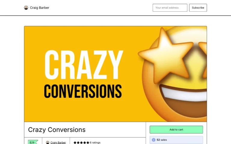 Crazy Conversions – Get more sales on your SaaS landing page​