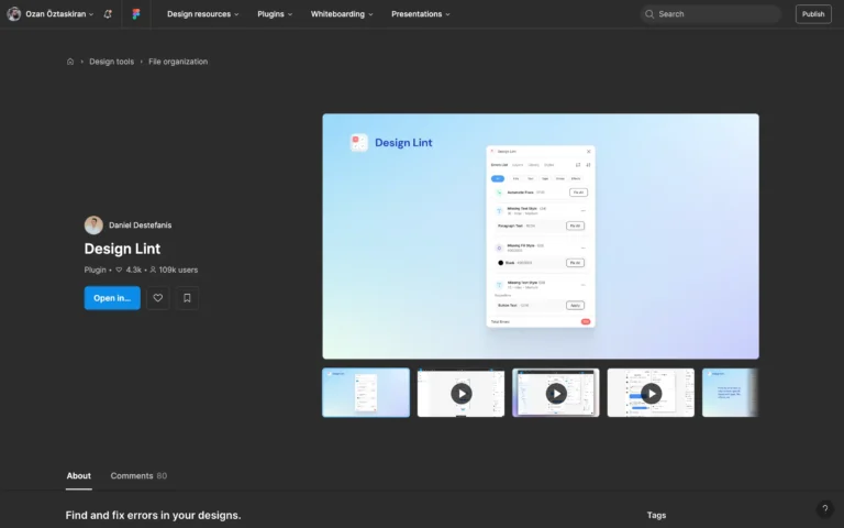 Design Lint – Find and fix errors in your designs