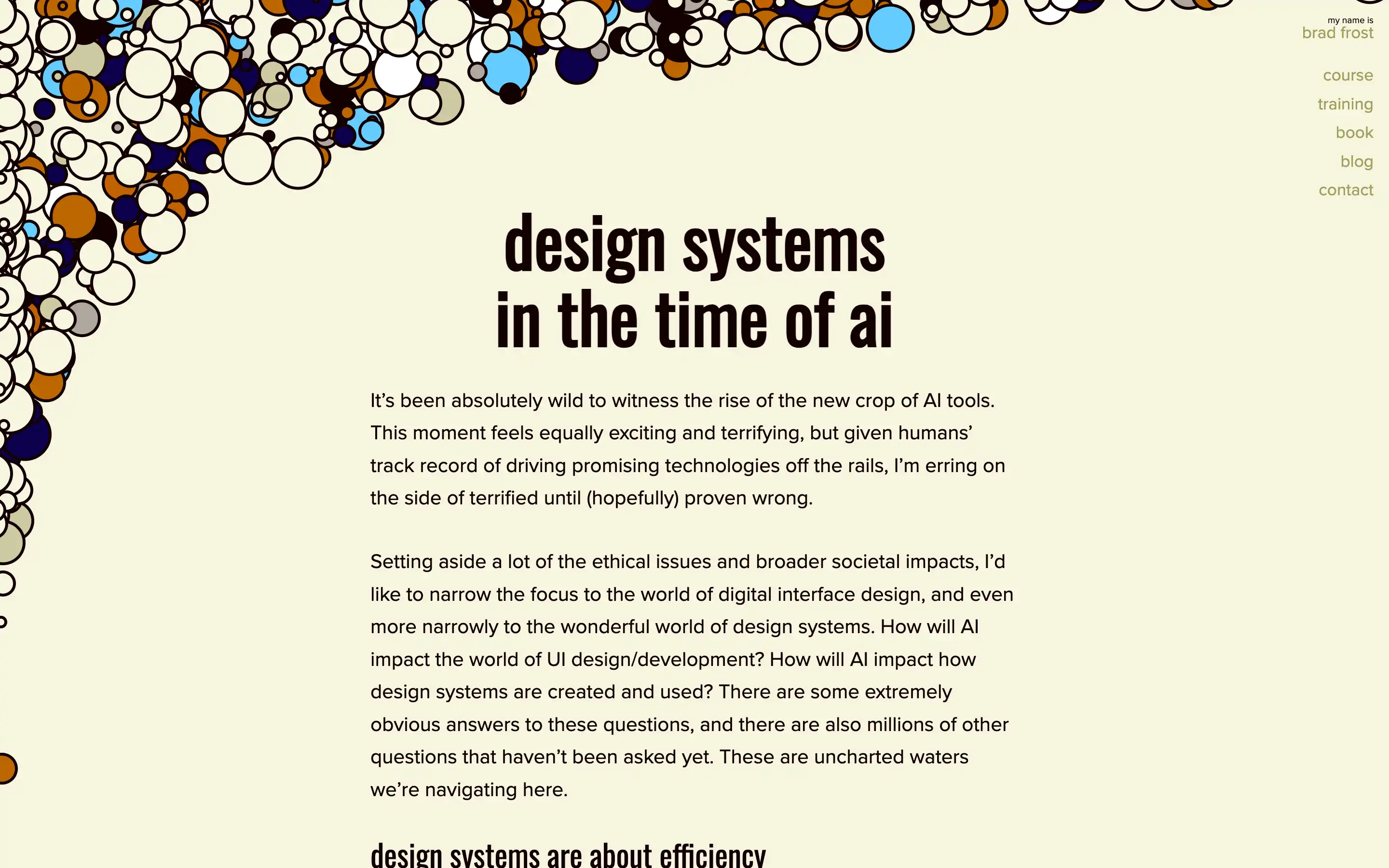 Design systems and AI development insights