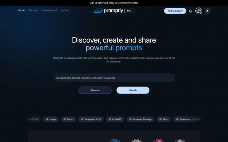 Promptly – Discover, create and share powerful prompts