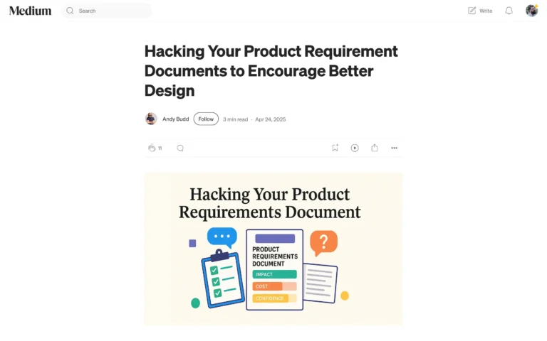 Hacking Your Product Requirement Documents to Encourage Better Design