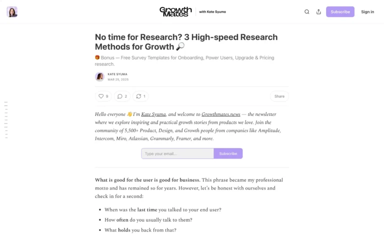 No time for Research? 3 High-speed Research Methods for Growth