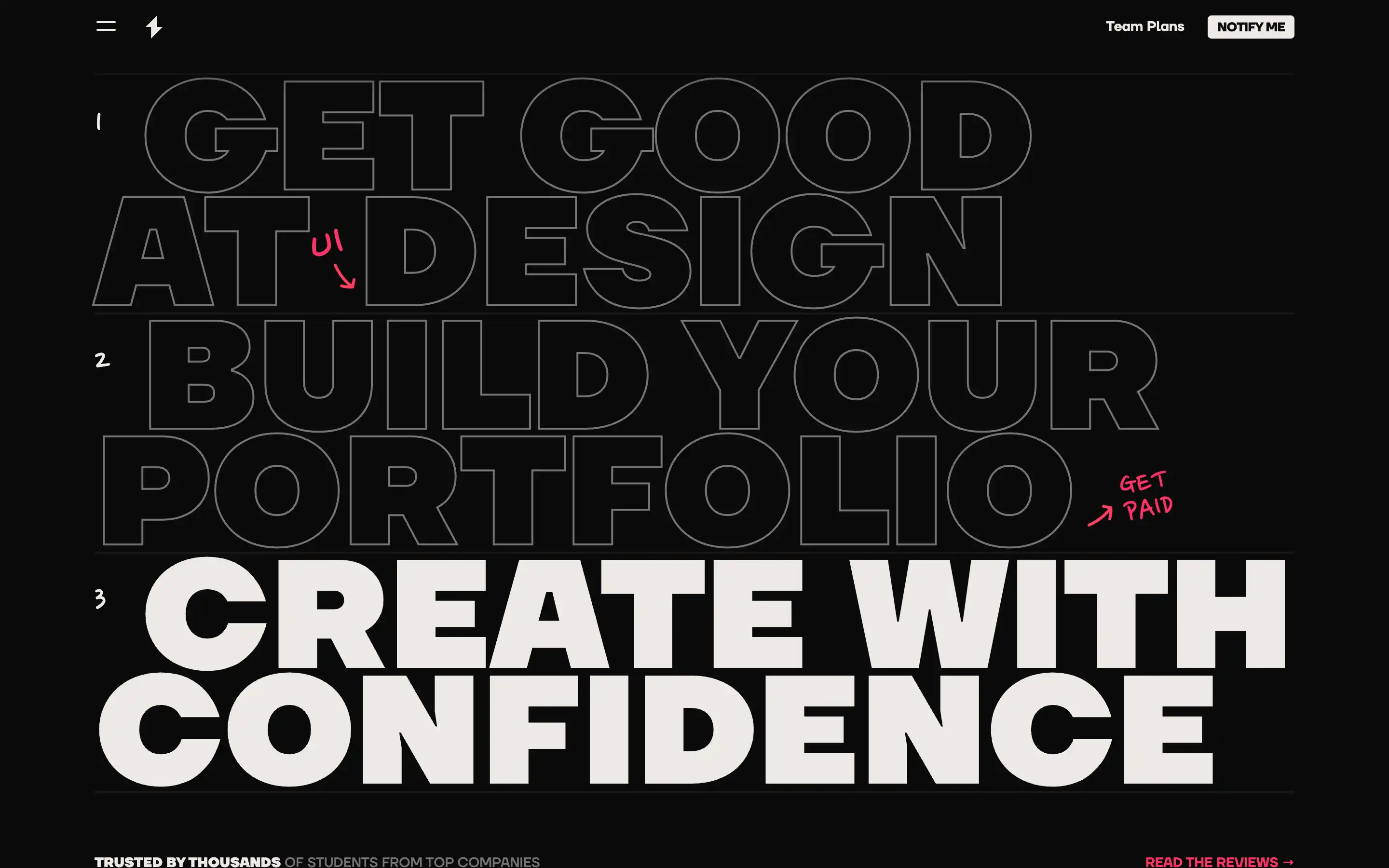 Design skills, portfolio building, create confidently.