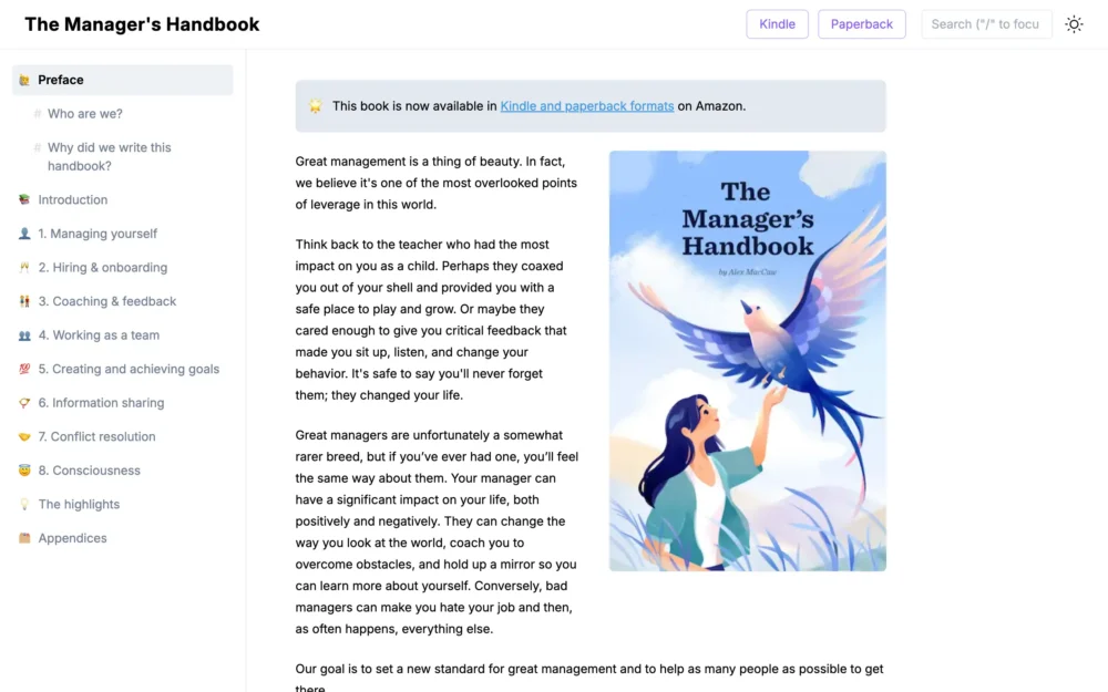 The Manager’s Handbook