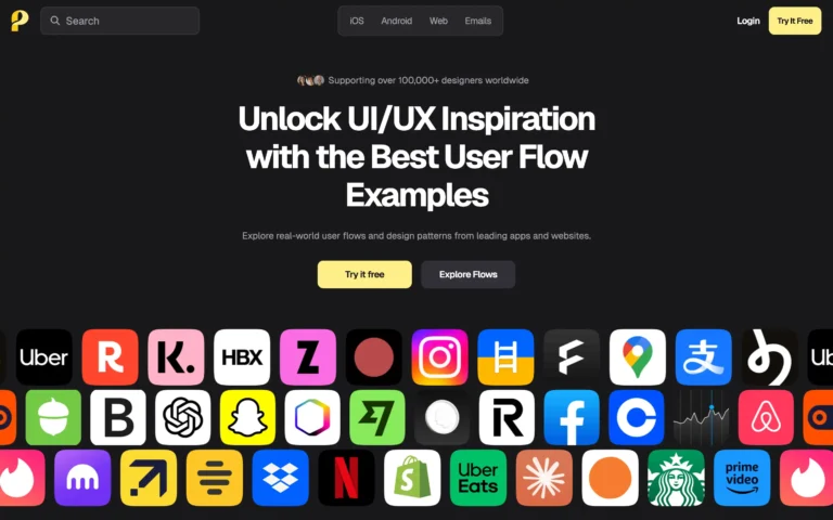 Page Flows — UI/UX Design Inspiration for Apps and Websites