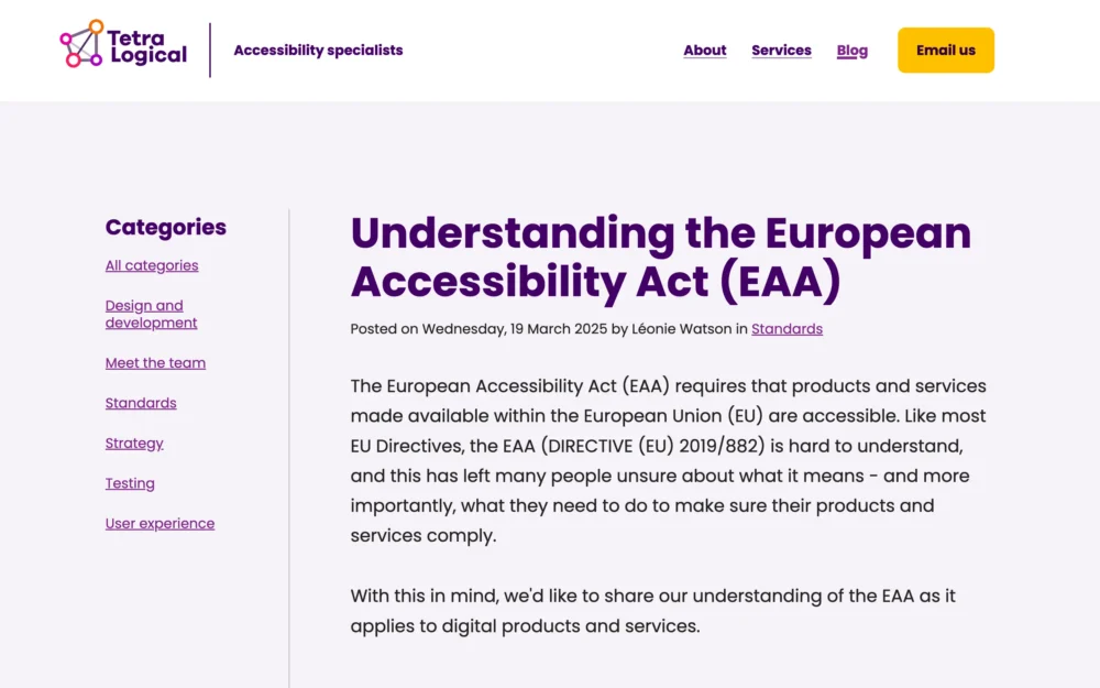 Understanding the European Accessibility Act (EAA)