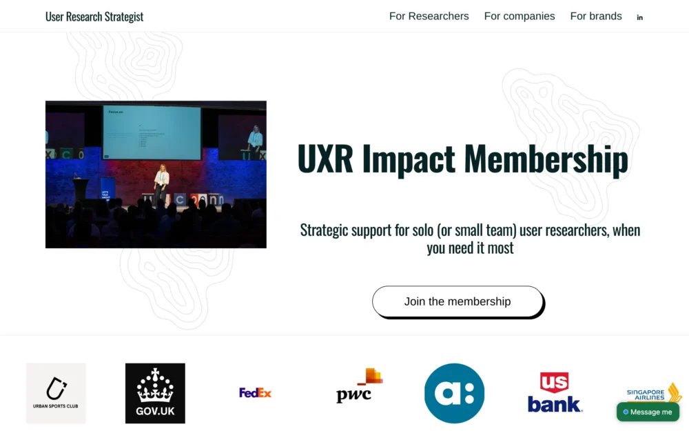 User Research Strategist – Strategic support for solo (or small team) user researchers