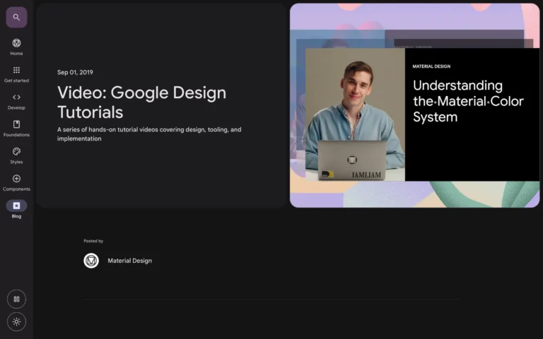 Video: Google Design Tutorials – Material Design