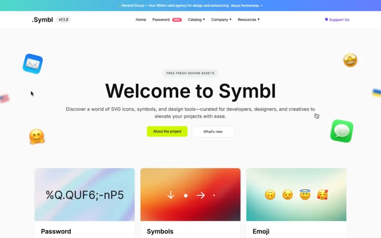 Symbl – a world of SVG icons, symbols, and design tools