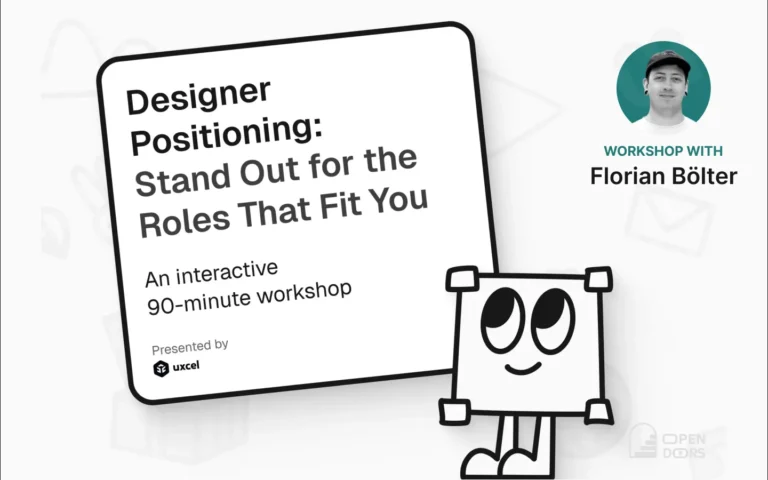 Designer workshop with Florian Bölker, 90-minute interactive session.