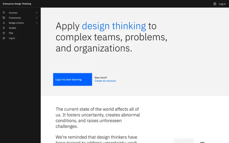 Design thinking courses and certifications – Enterprise Design Thinking