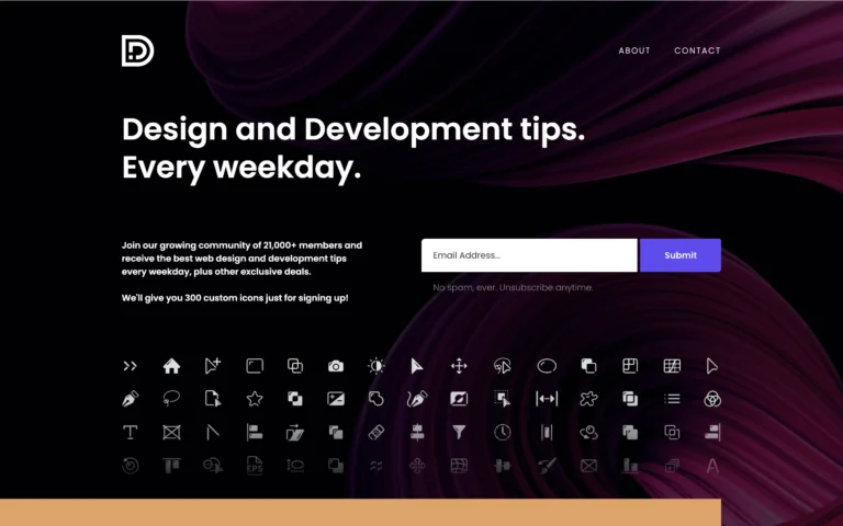 Design and Development tips every weekday.