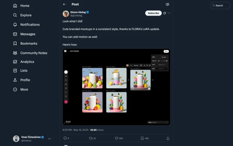 Create branded mockups in a consistent style with FLORA