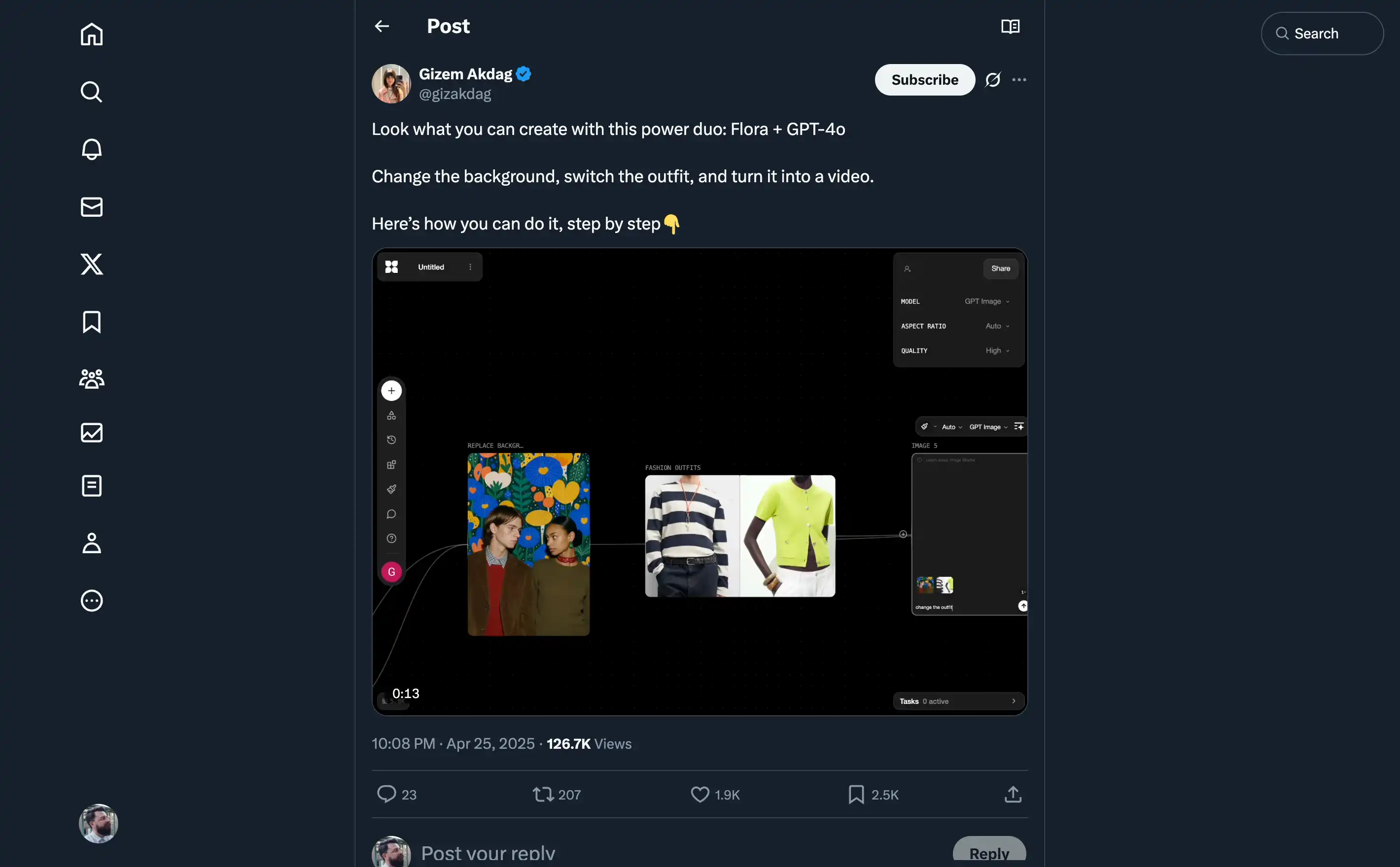 Social media post about video creation tool