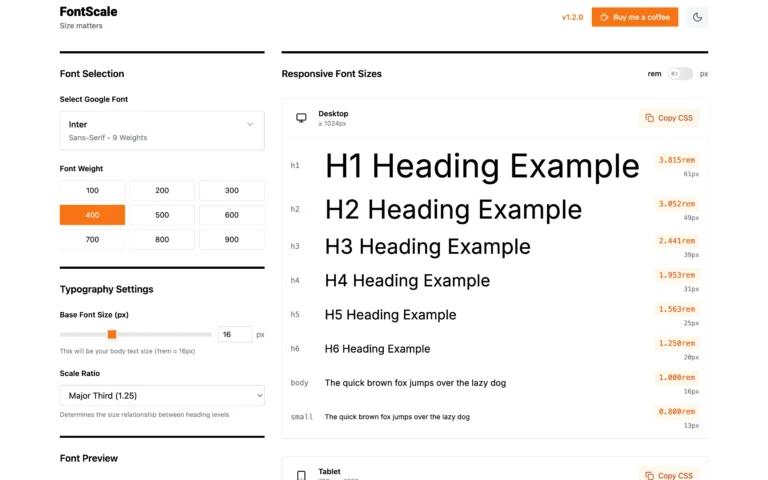 Google Fonts Recommendation Tool