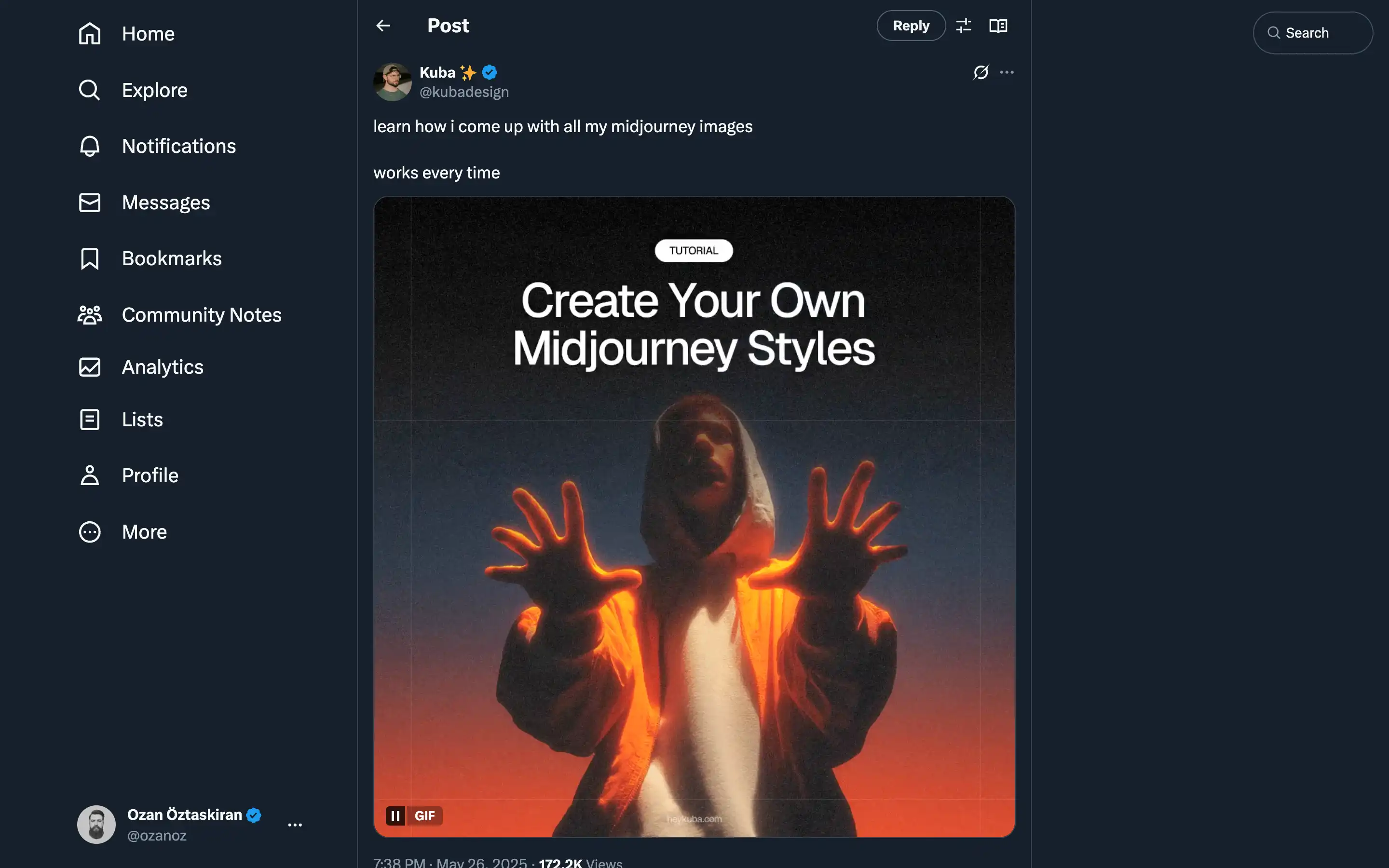 Tutorial on creating Midjourney styles, person in hoodie.