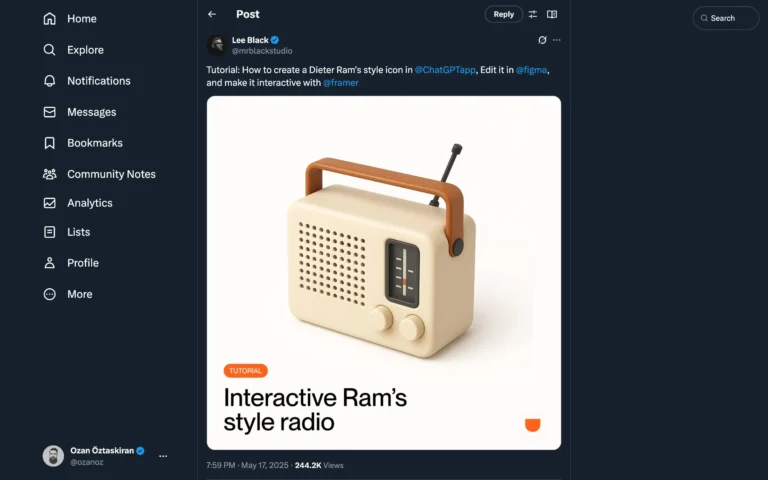 Create a Dieter Ram’s style icon in ChatGPT