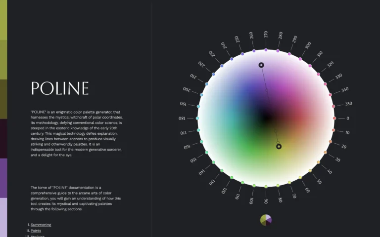 Poline — Esoteric Color Palette Generation Library