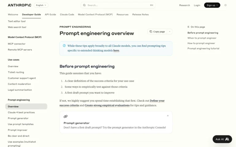 Prompt engineering overview – Anthropic