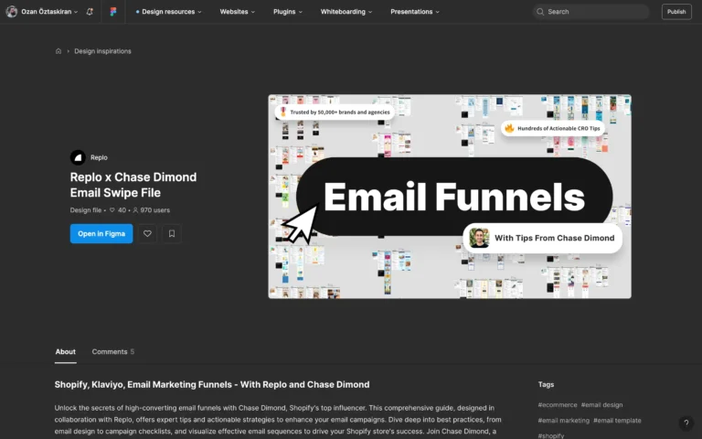 Replo x Chase Dimond Email Swipe File