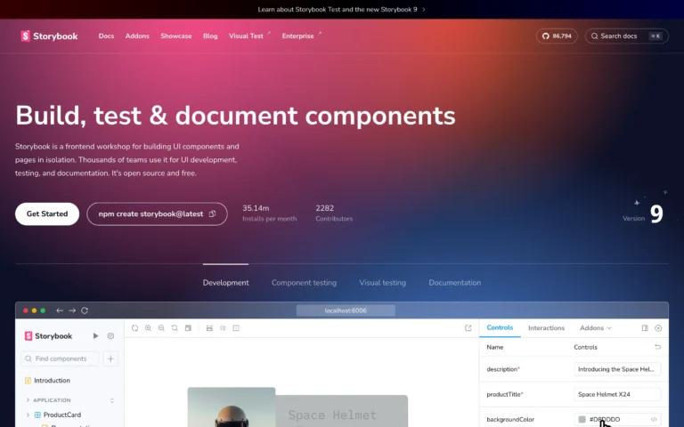 Storybook: Frontend workshop for UI development