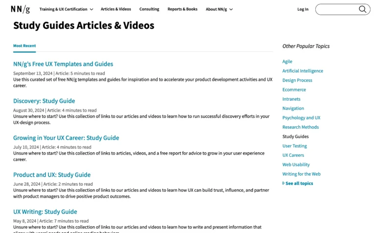 Study Guides Articles, Videos, Reports, and Training Courses
