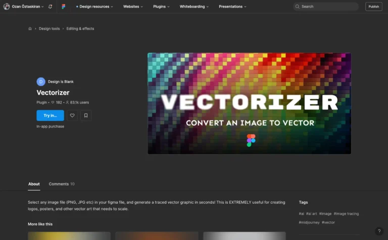 Vectorizer – convert an image to vector