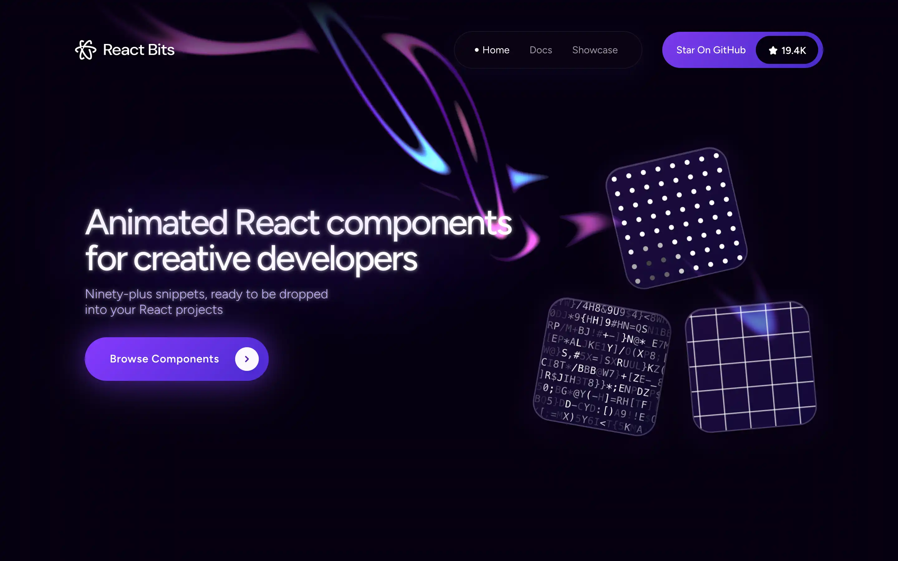 Animated React components for developers, browse options.
