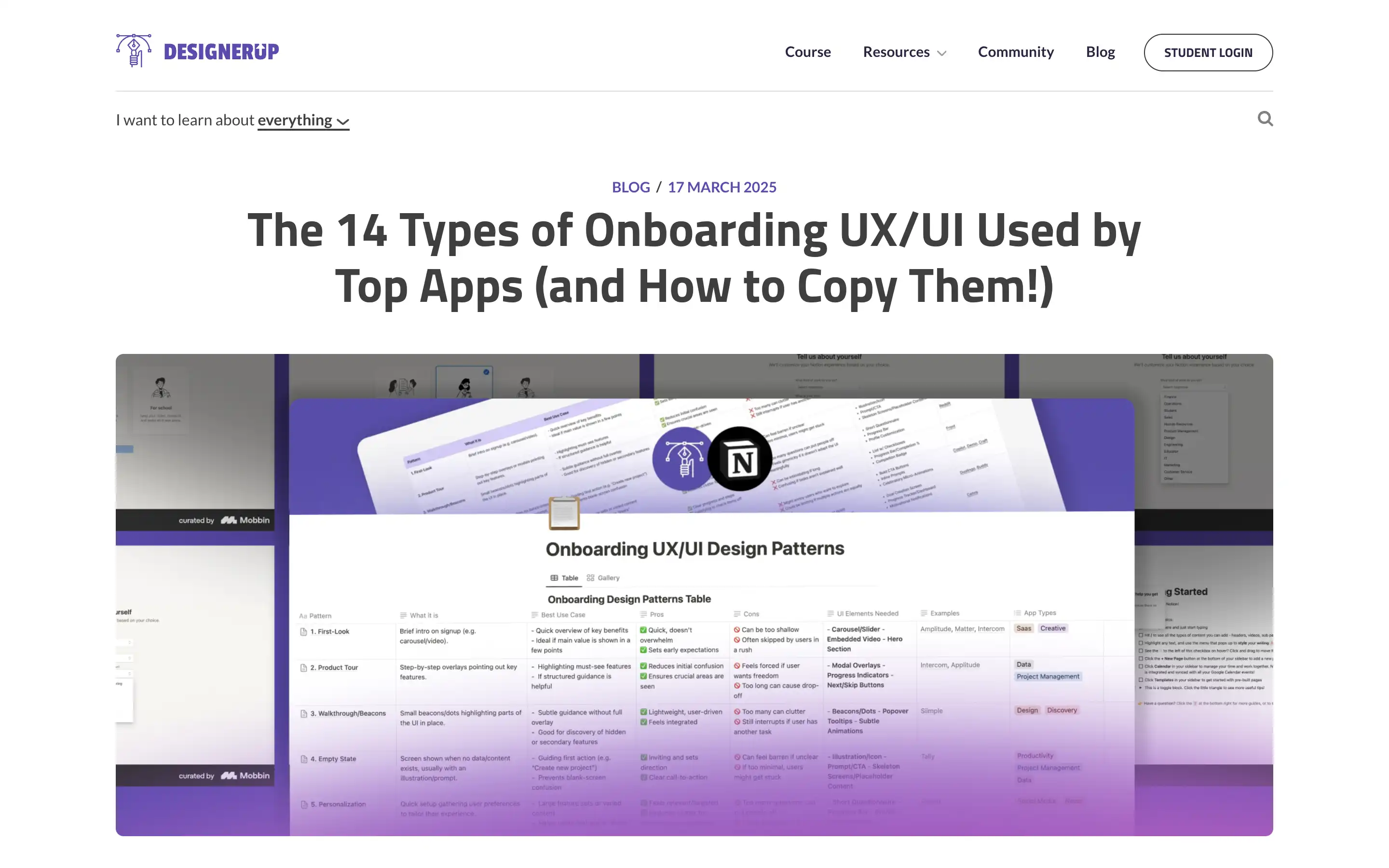 Onboarding UX/UI guide for top app designs.