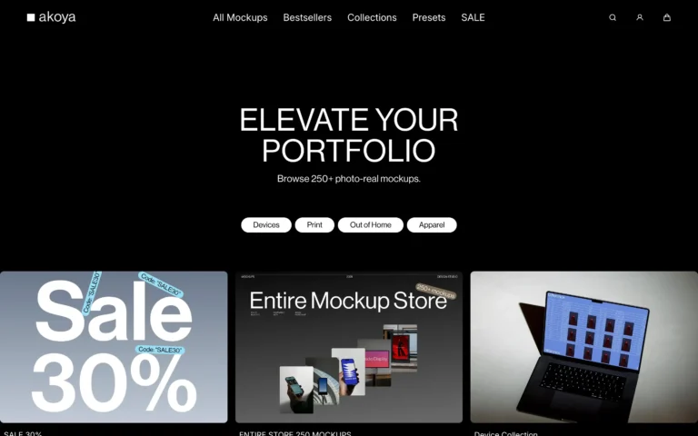 Akoya Mockups | Photo Realistic Mockups