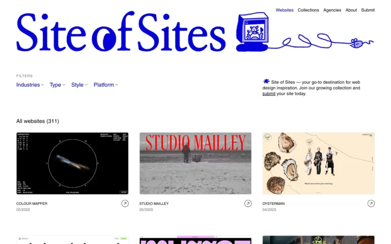 Site of Sites — your go-to destination for web design inspiration