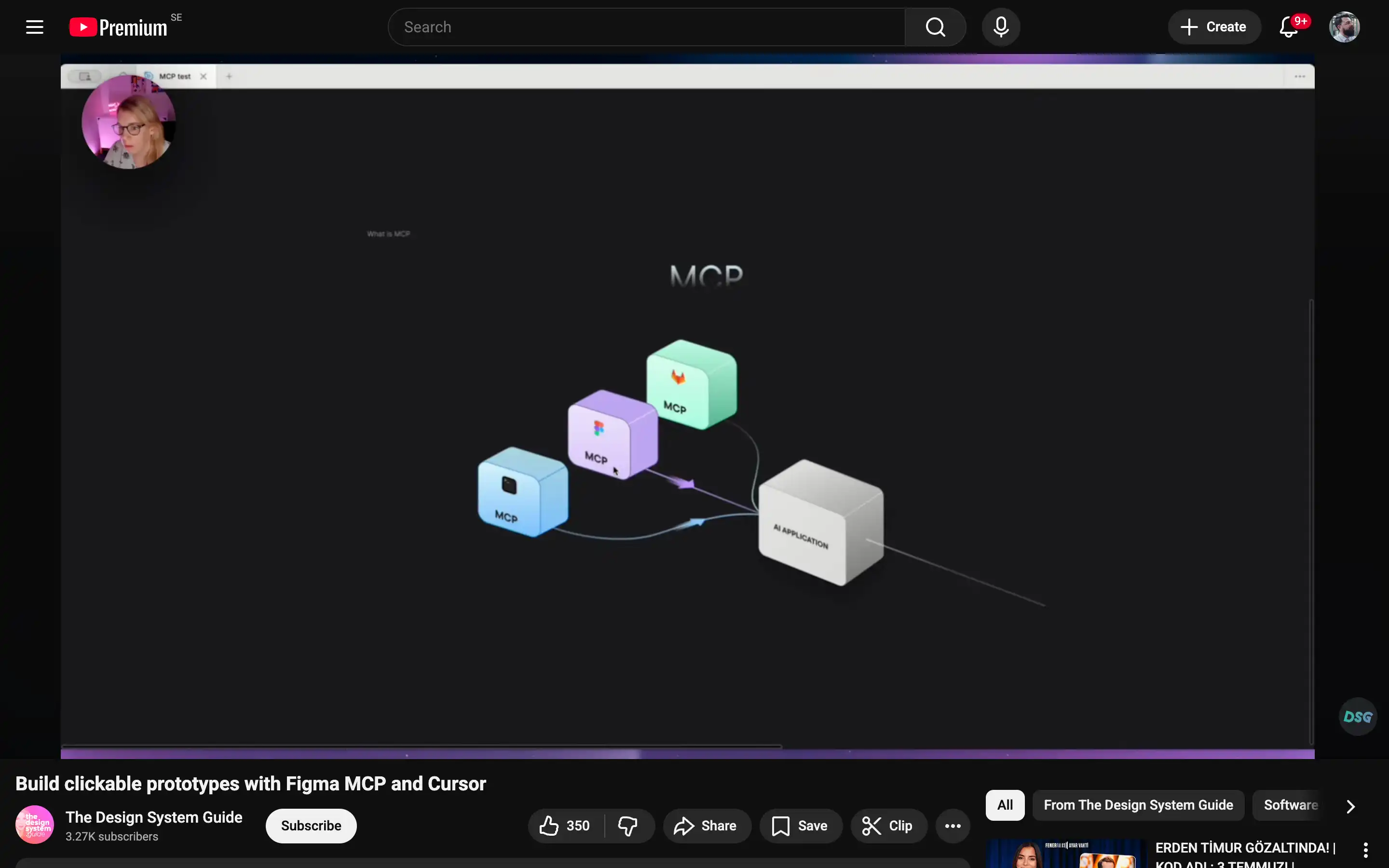 Diagram showing Figma MCP and AI application flow.