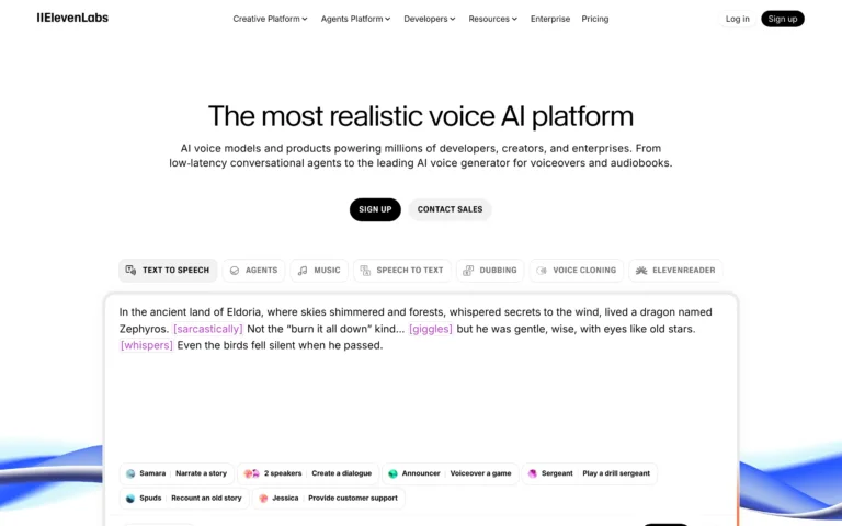 ElevenLabs: AI Voice Generation & Text-to-Speech Platform