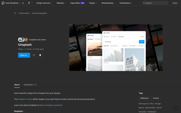 Unsplash for Figma: Free Stock Photos Inside Your Design Files