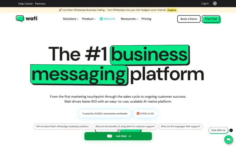 WATI – WhatsApp Business API Platform for Customer Engagement