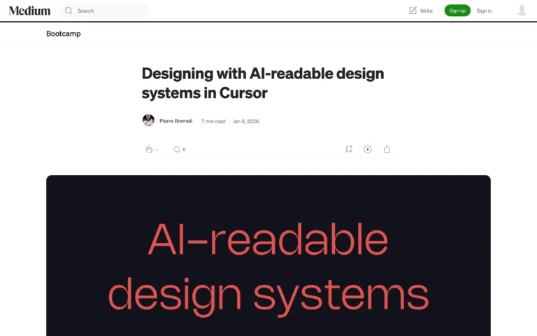 AI-Readable Design Systems: Prototyping in Cursor