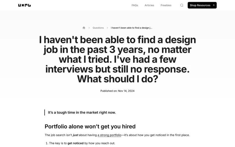 Can’t Find a UX Job? Practical Advice for Designers Struggling to Get Hired