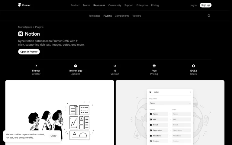 Notion for Framer: Sync Notion Databases to Framer CMS