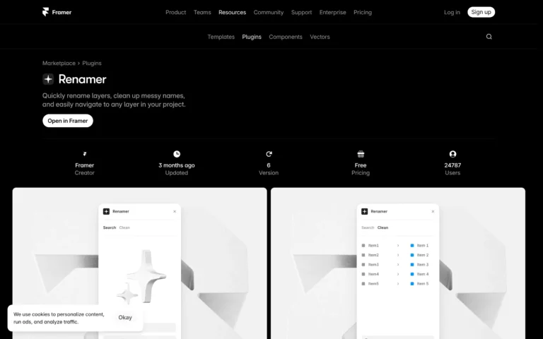 Renamer for Framer: Quickly Rename and Clean Up Layers