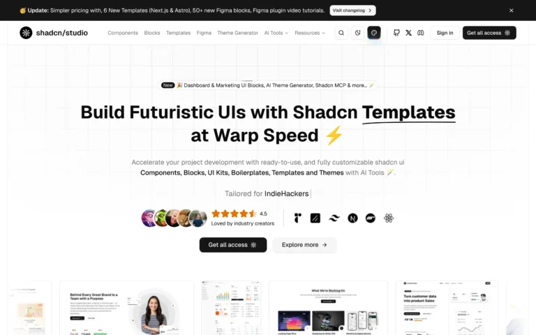 Shadcn Studio: AI-Powered Theme Builder & UI Toolkit