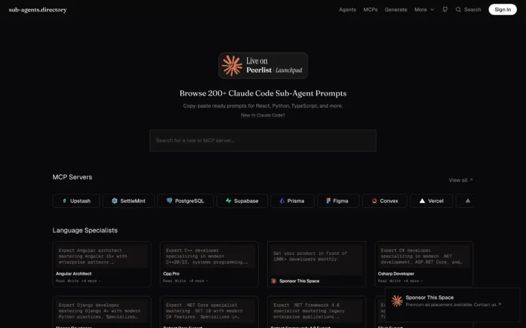 Sub-Agents Directory: Copy-Paste Prompts for Claude Code