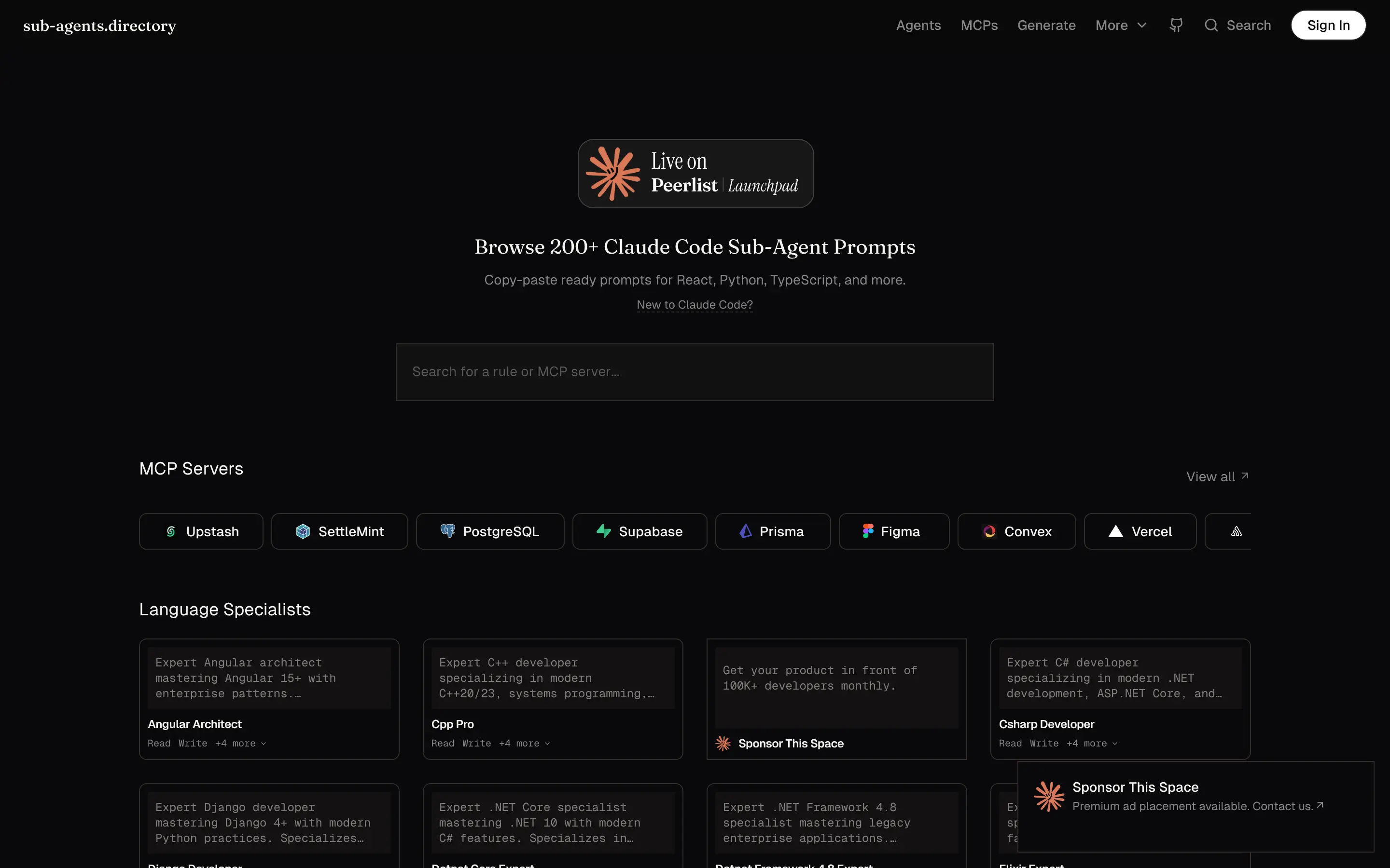 Directory for Claude Code Sub-Agent Prompts and Servers.