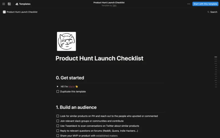 Tally’s Product Hunt Launch Checklist & Guide