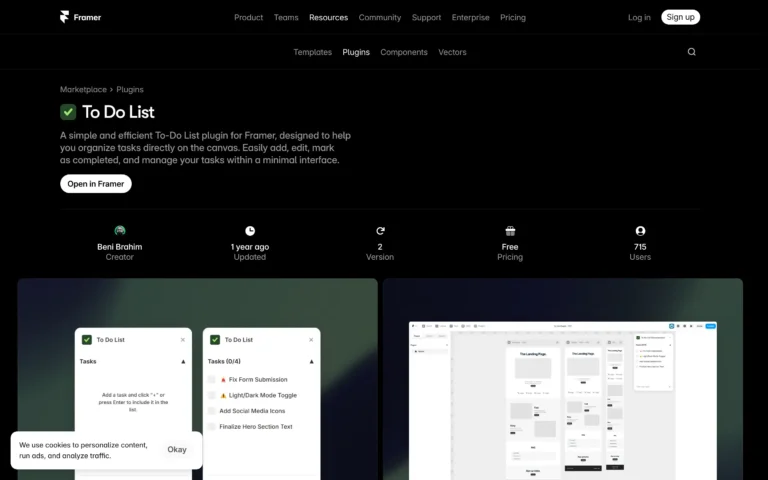 To Do List for Framer: Manage Tasks on the Canvas